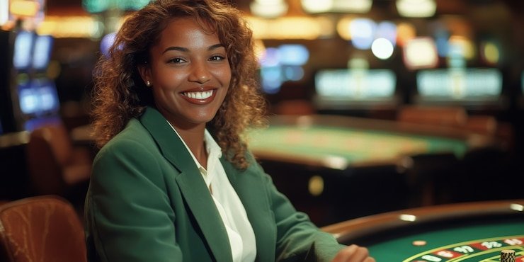 Pengguna bermain live casino di perangkat mobile dengan tampilan antarmuka responsif dan nyaman